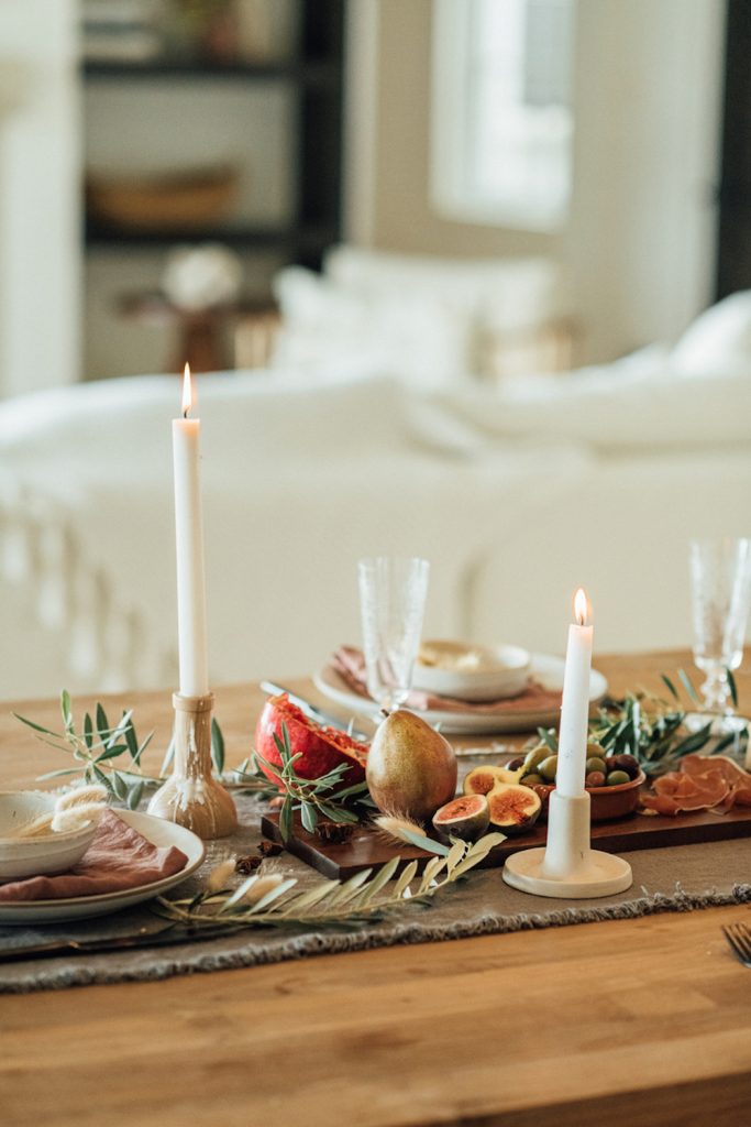 Low-key, understated candles.
