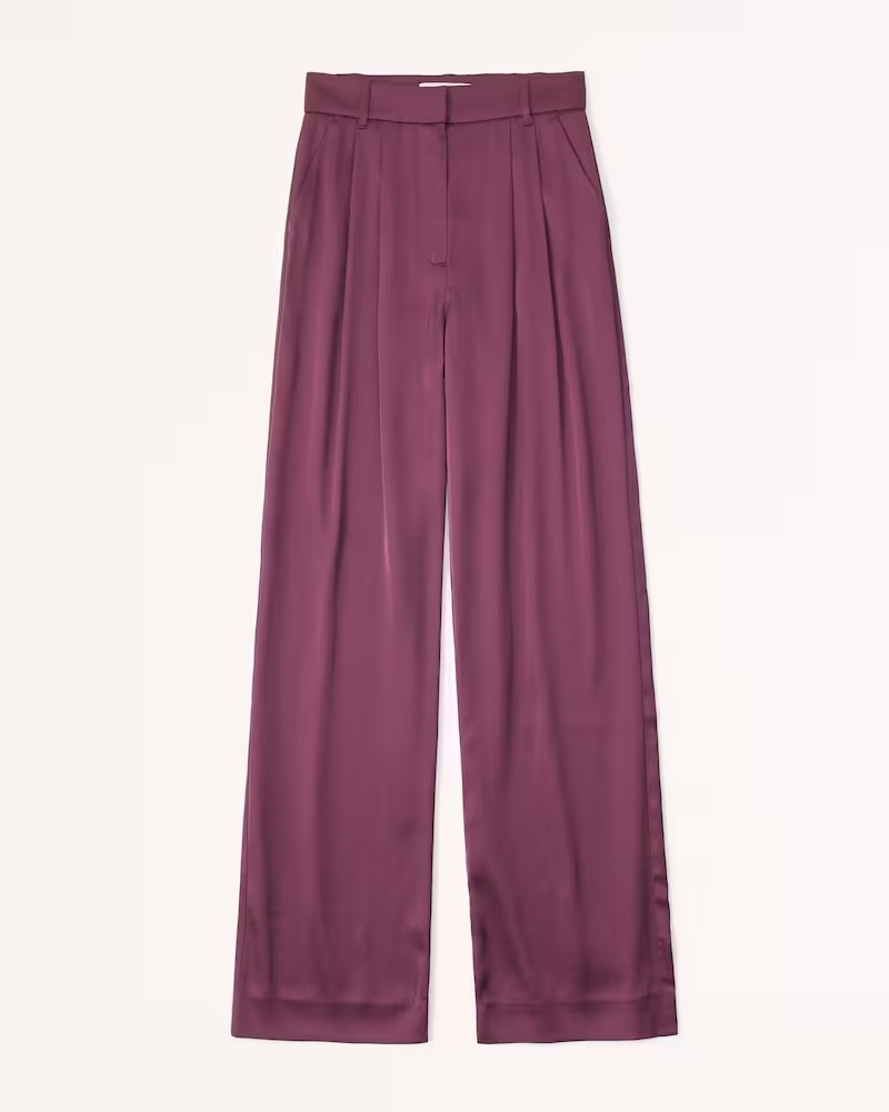maroon trousers