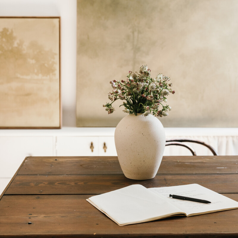 marriage meeting questions journal at table
