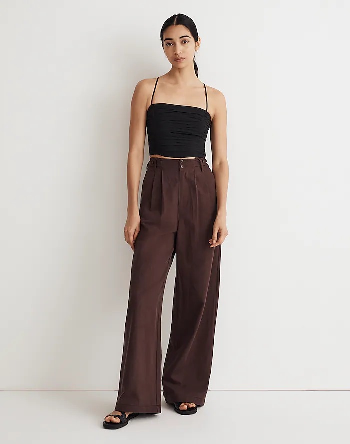 brown trouser pants