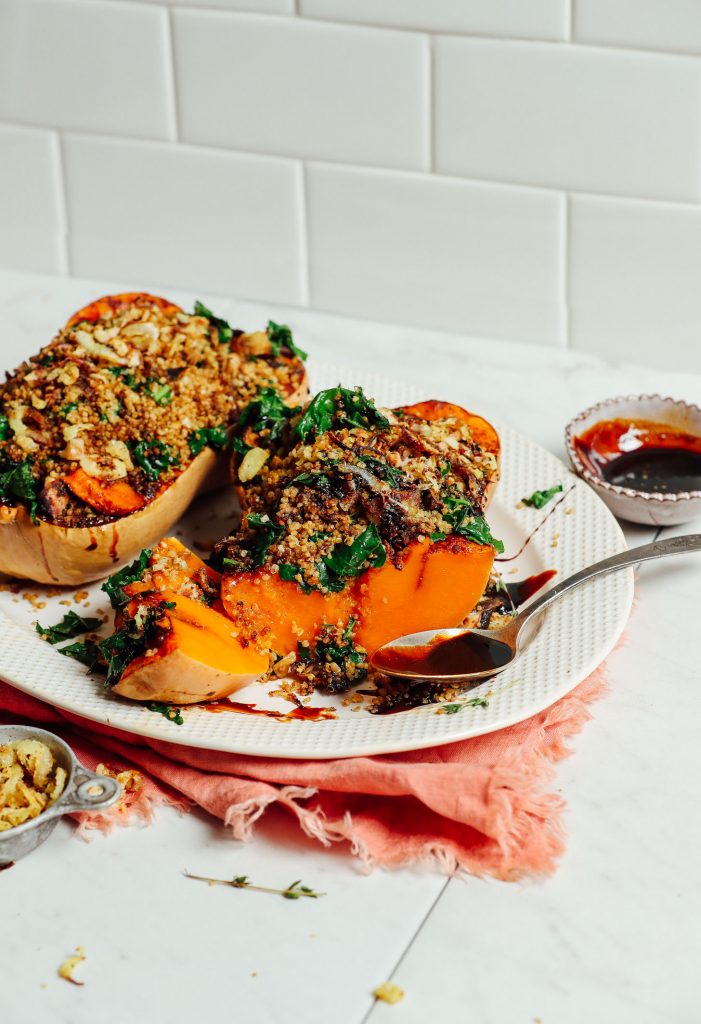 Roasted Stuffed Butternut Squash