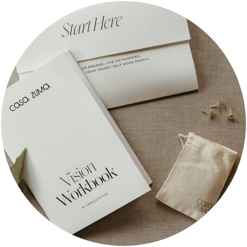 Vision Workbook and Brass Pins