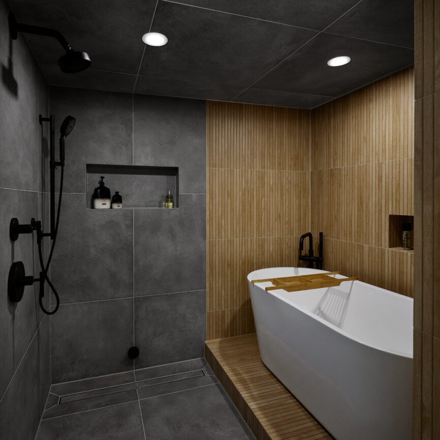 Modern bathroom.