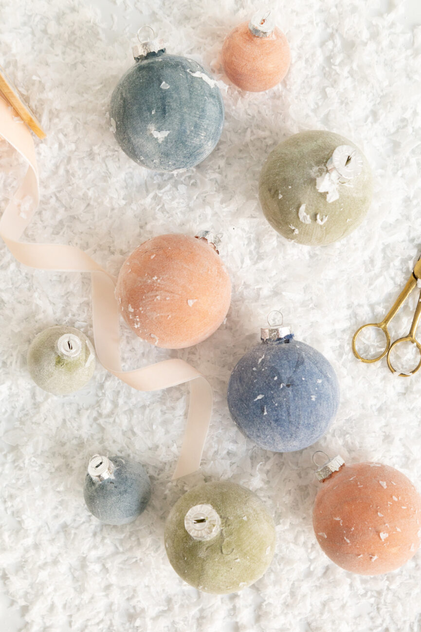 DIY Velvet Inspired Ornaments from Alice & Lois