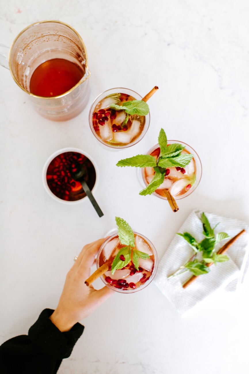 pomegrante spice cocktail