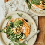 roasted carrot vegan flatbread