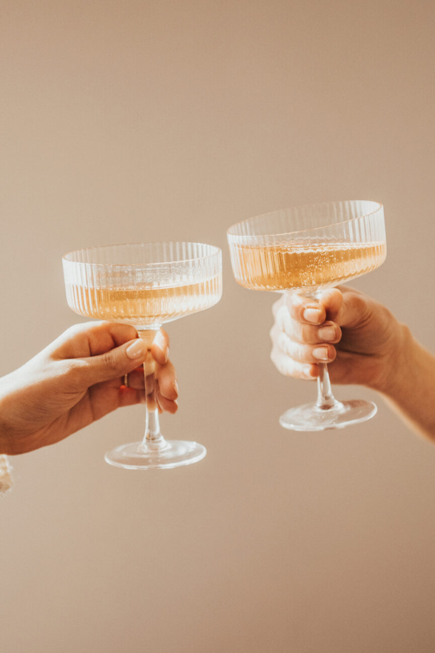 Champagne cheers.