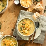 easy healthy broccoli cheddar soup