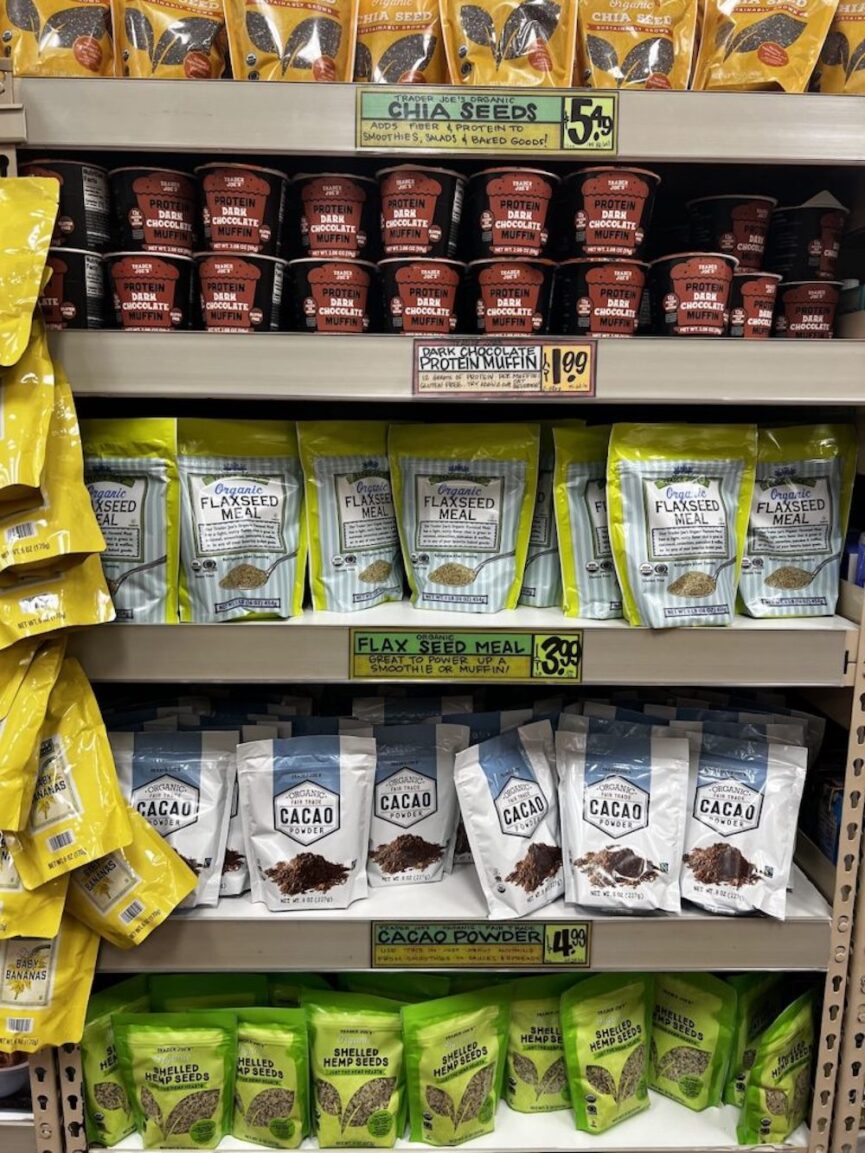 Healthy Trader Joe's products.