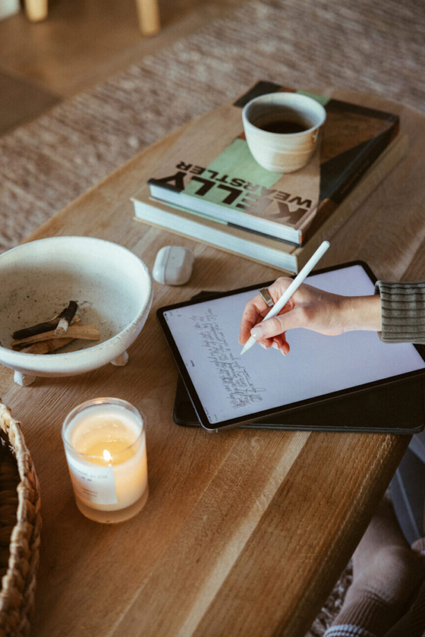 Journaling about how to reduce inflammation.