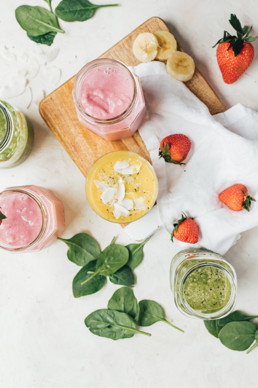 Smoothies_spring ingredients to support gut health