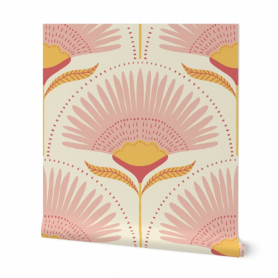 Aara Palm Floral Wallpaper