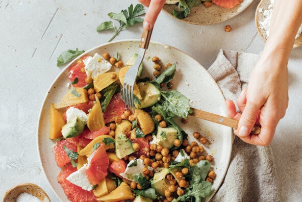 Grapefruit avocado salad menstrual cycle recipes.