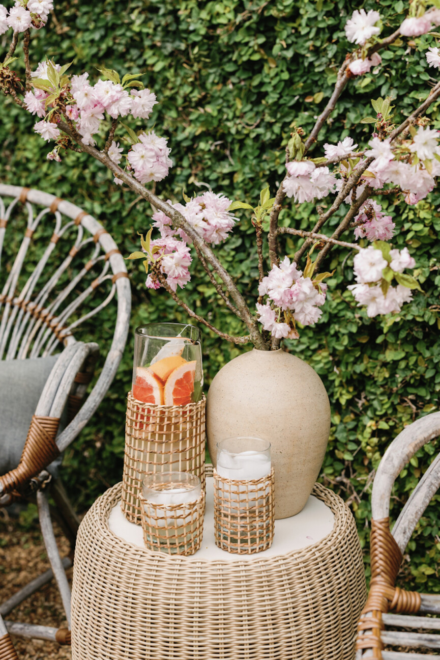 Outdoor dining table.