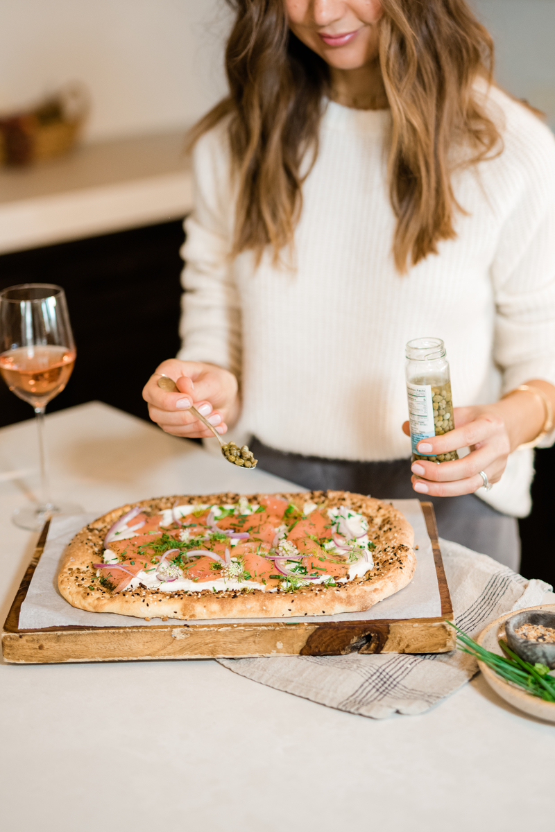 Smoked salmon flatbread_anti inflammatory breakfast