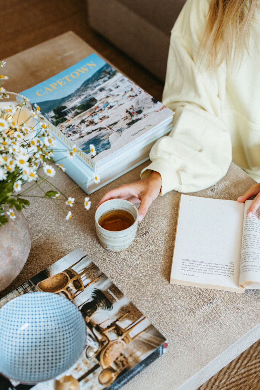 Woman reading.