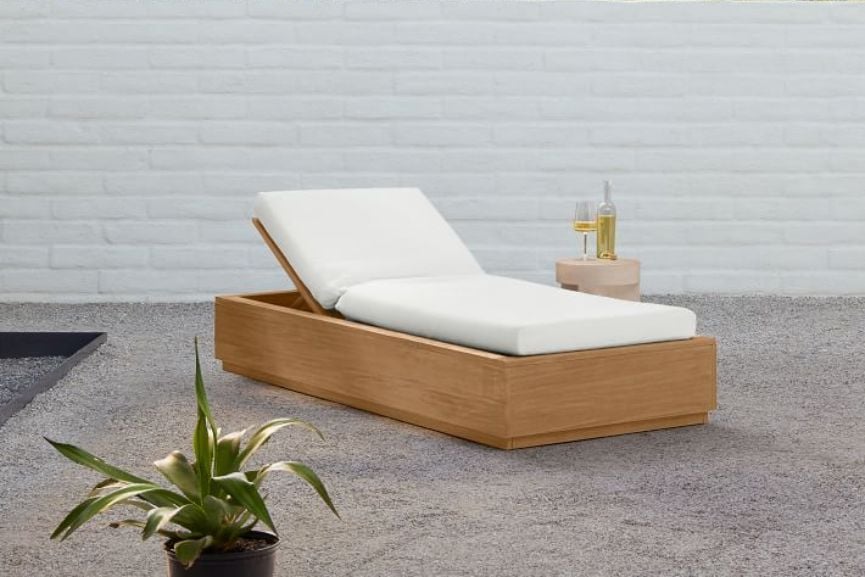 West Elm Telluride Outdoor Chaise Lounge