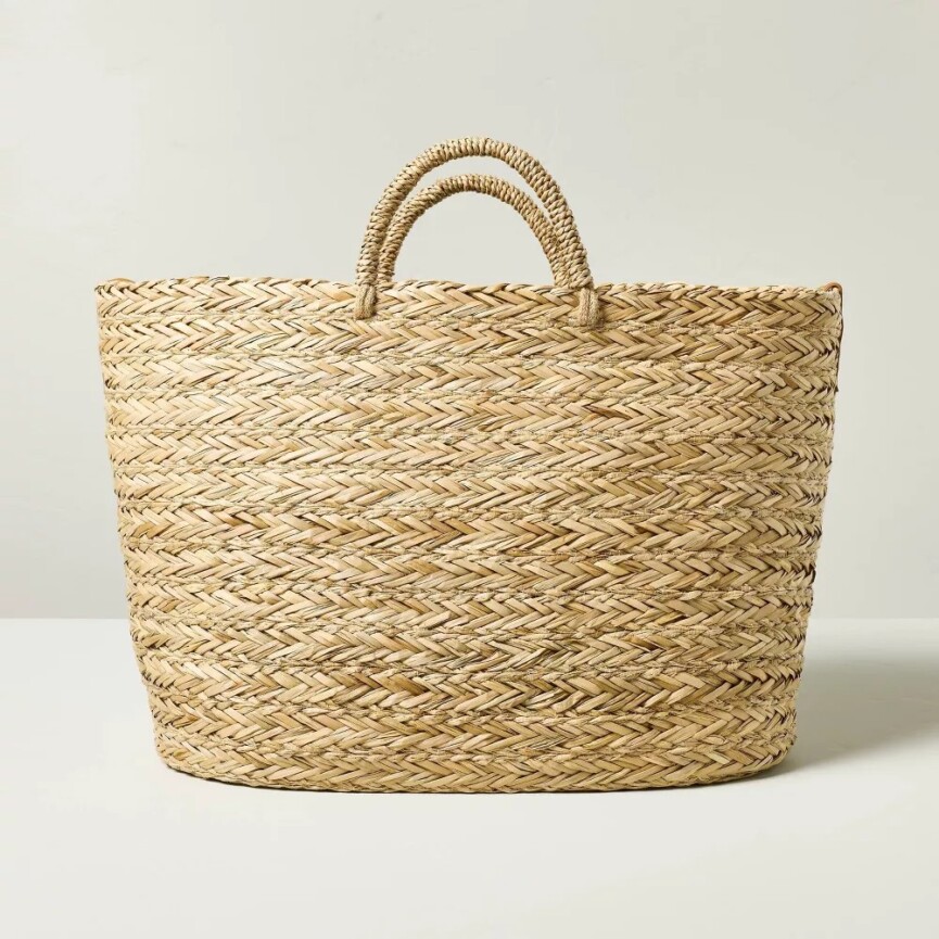 Natural Woven Summer Tote