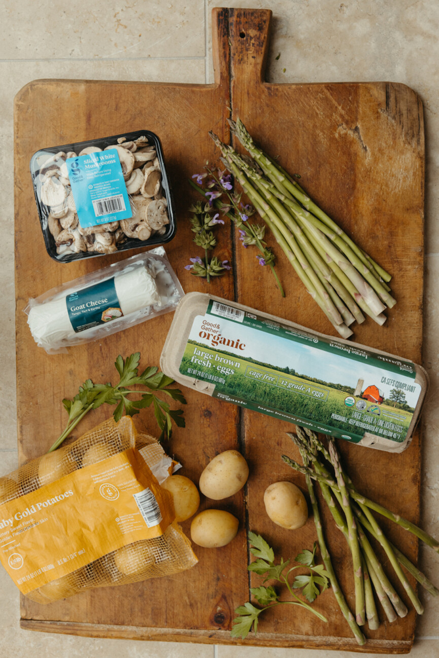 Frittata ingredients