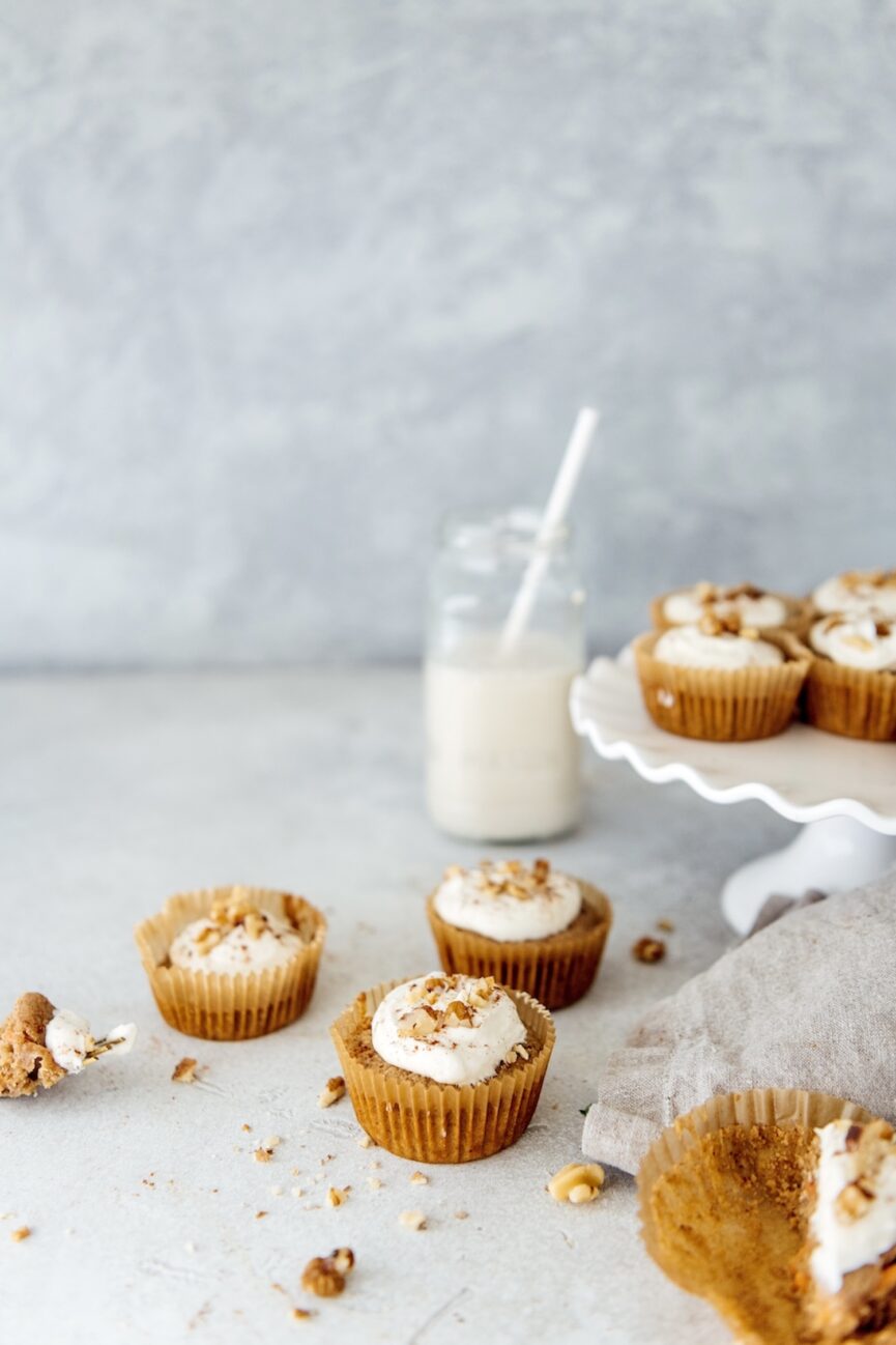 Gluten-Free, Vegan Carrot Cake Cupcakes