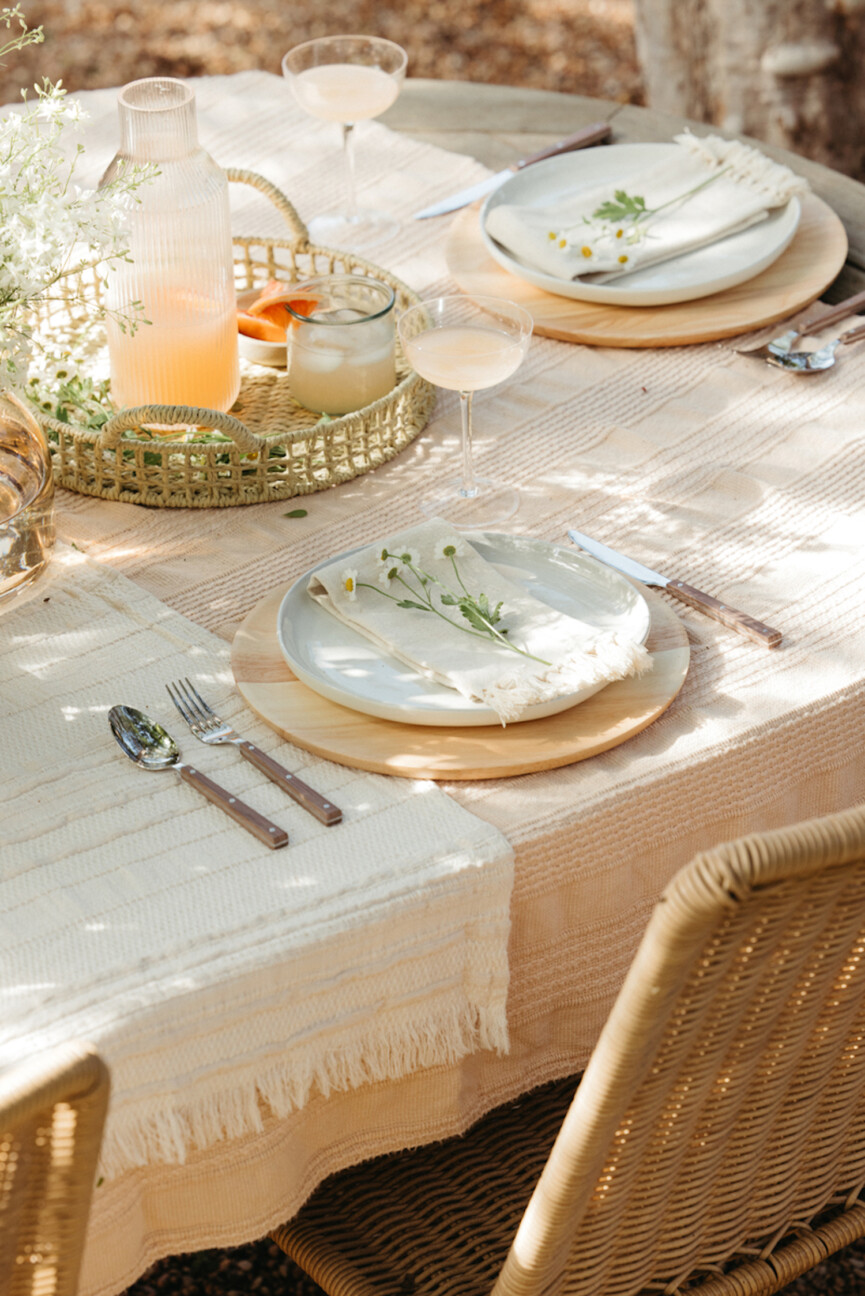 Mother's Day brunch table setting