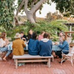 Outdoor dinner party.