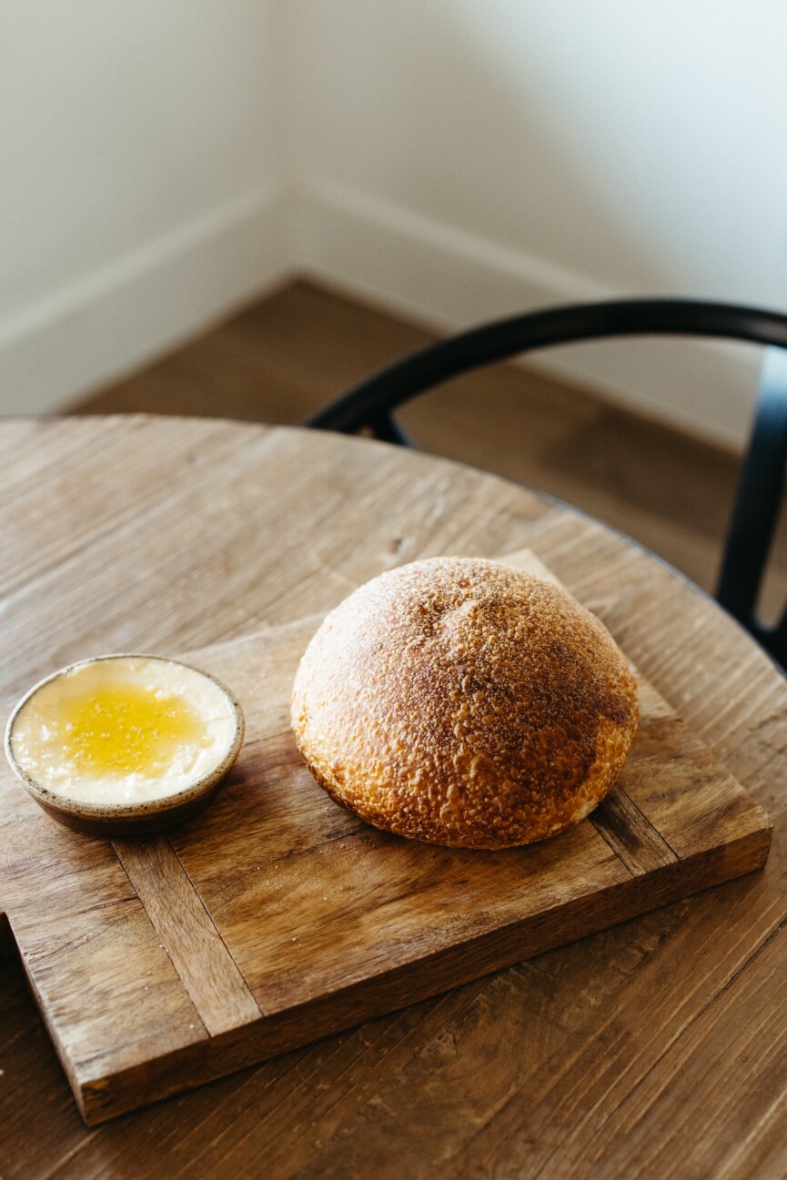 bread, homemade sourdough, outdoor dinner party