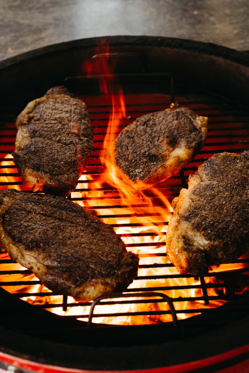 grilling, steaks, dinner party