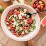 watermelon caprese salad