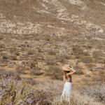 Woman in desert.