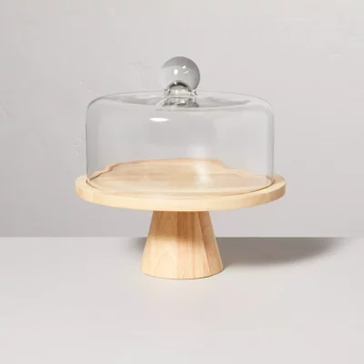 wooden cake stand