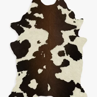 Brown & Black Faux Cowhide Rug, Ruggable