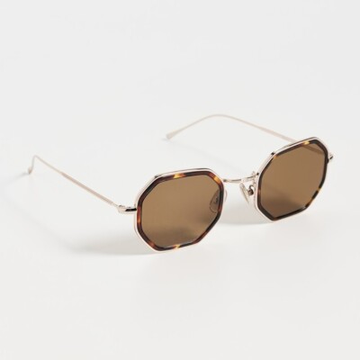 Dylan Tate Star Tortoise:Gold W Brown Flat Lenses