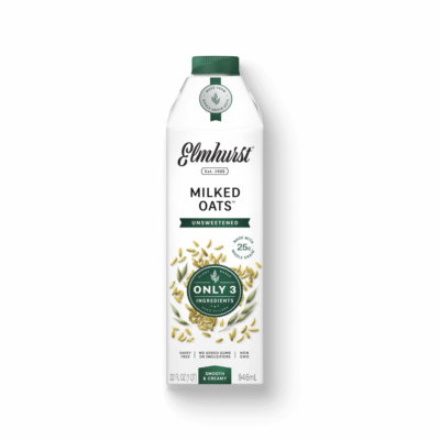 Elmhurst 1925 Milked Oats Unsweetened Oat Milk, 32 Ounce (Pack of 6)