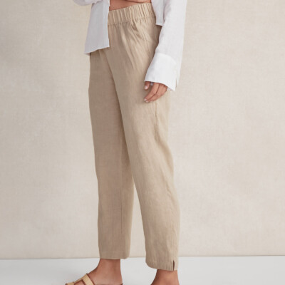 Linen Straight Leg Pants
