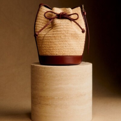 Mini Farrow Raphia Bag