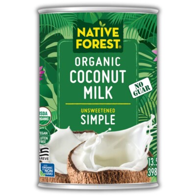 Organic Unsweetened Coconut Milk (Pack of 12)