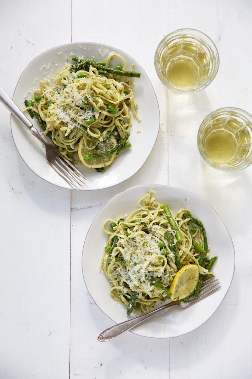 Almond-Mint Pesto Pasta