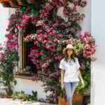 Camille Styles flower wall Oaxaca