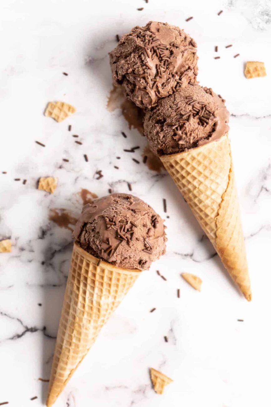 Vegan Chocolate Avocado Ice Cream