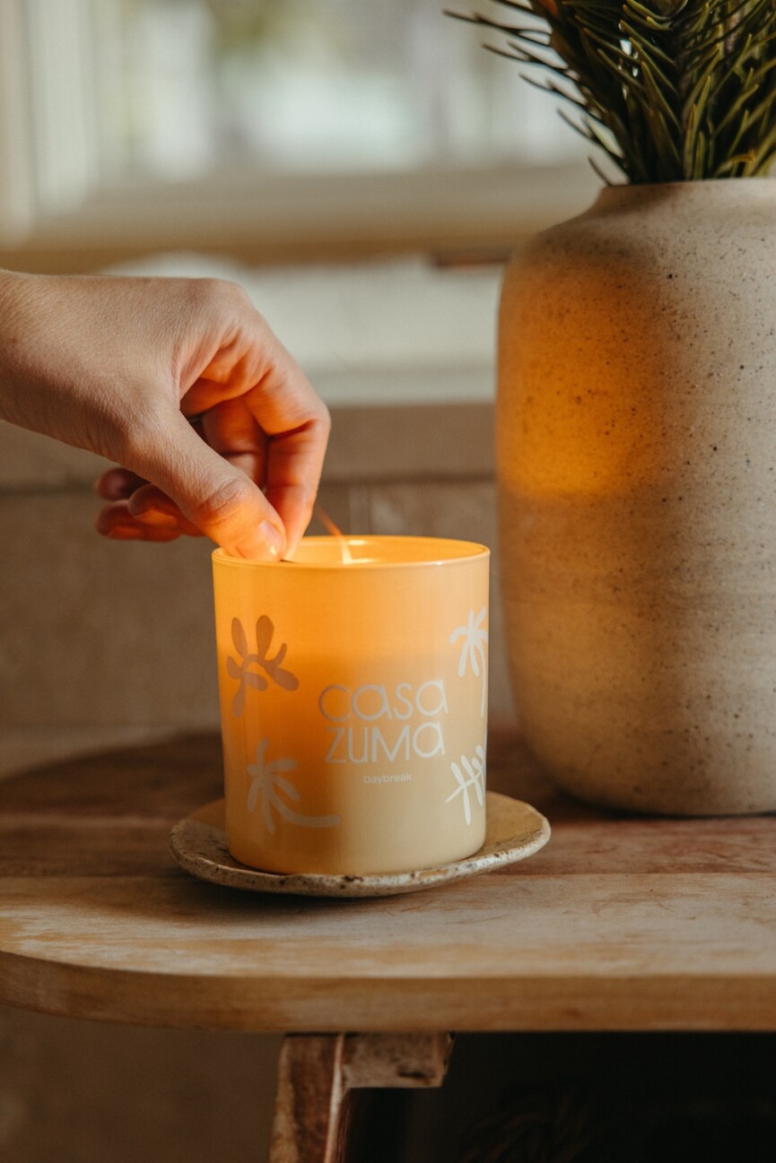 daybreak luxury candle casa zuma