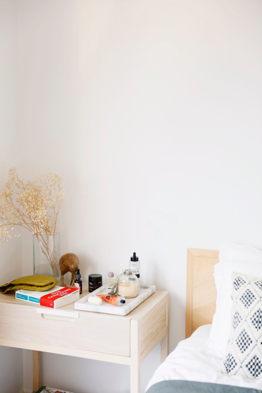 Minimalist nightstand.