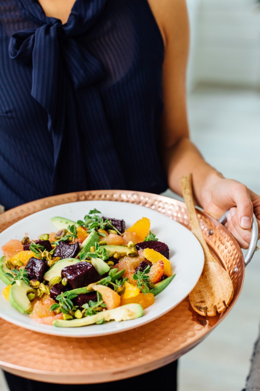 roasted beet, avocado, and pistachio salad_avocado recipes