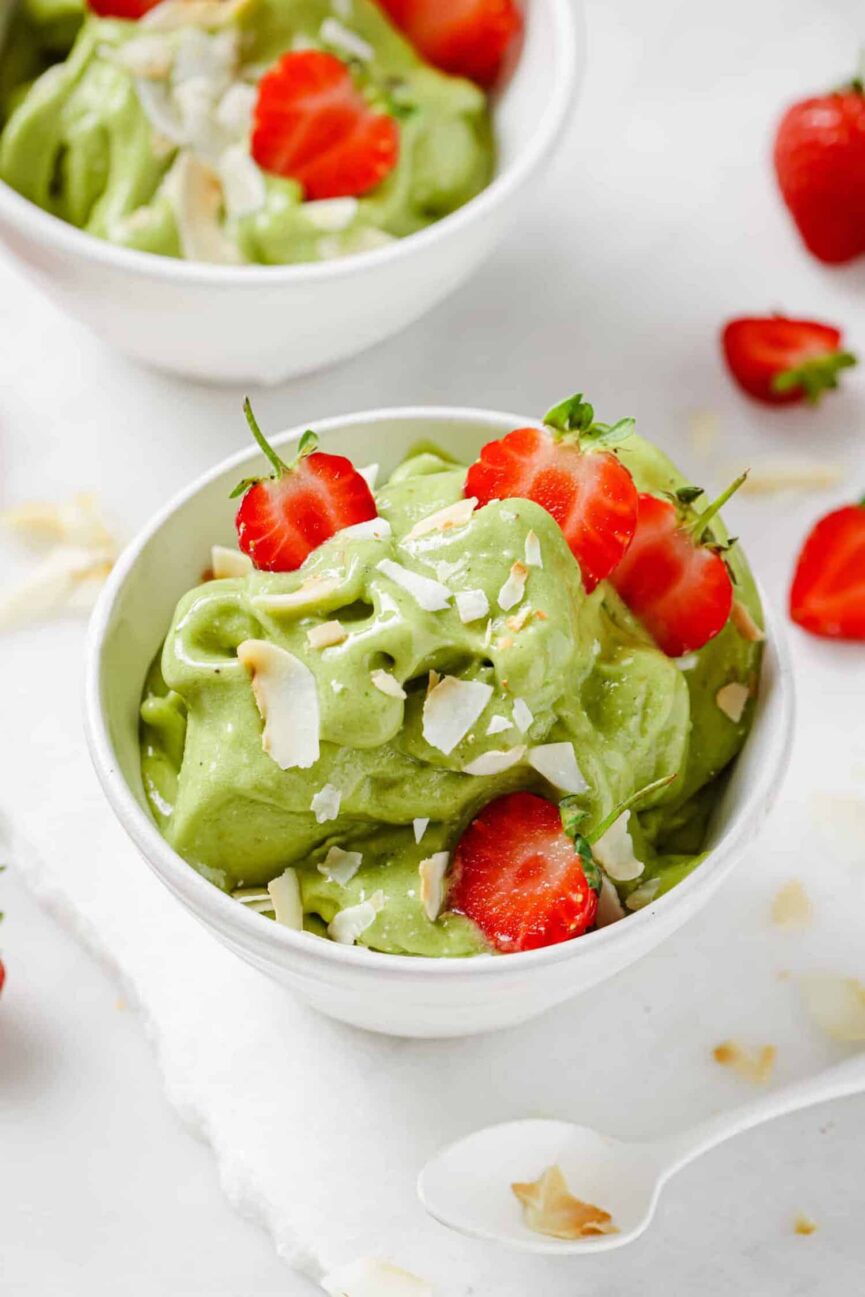 3-Ingredient Vegan Matcha Nice Cream