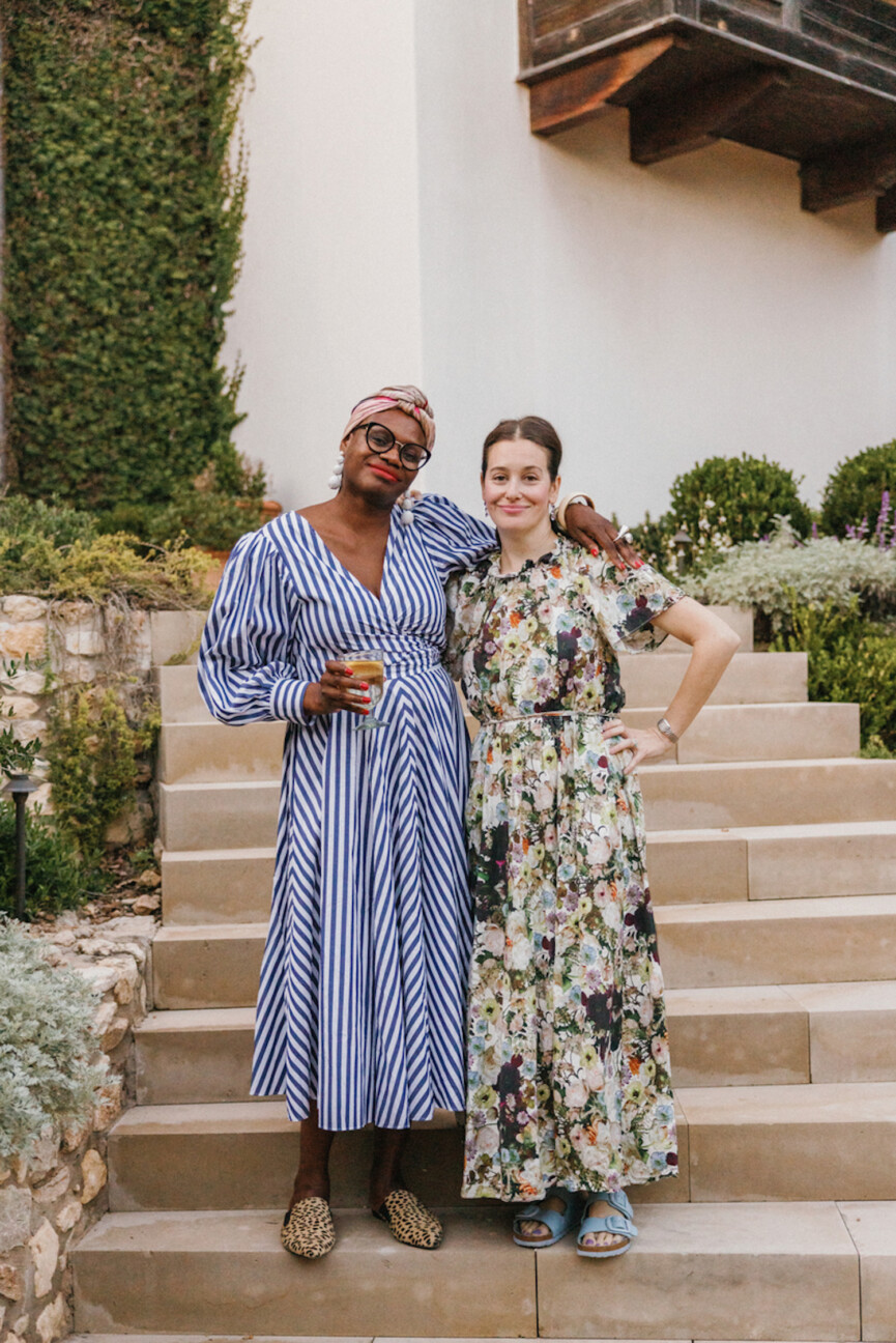 Women in colorful dresses