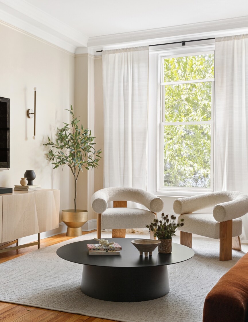 Isabella-Patrick-Shannon-Dupre home with white curtains.