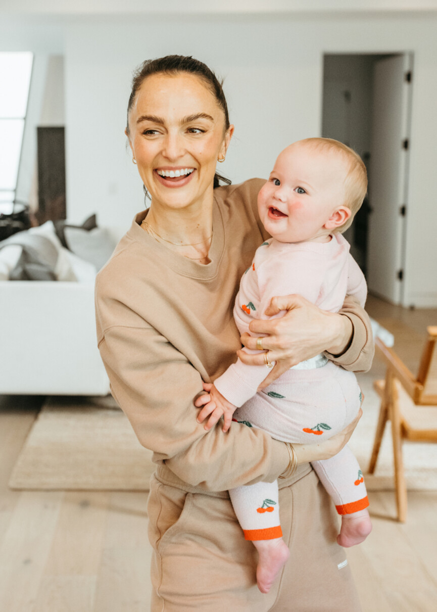 Megan Roup holding daughter