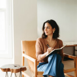 Sabeena Ladha journaling.