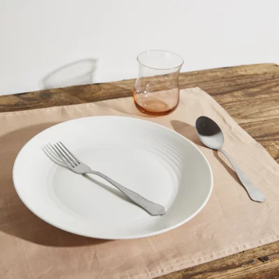 Light pink linen placemats