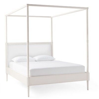 Bridgeway Four Poster Bed Washed White